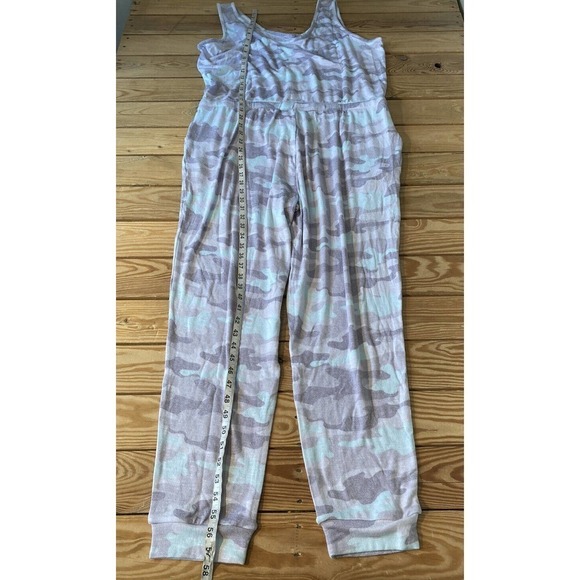 NEW Koolaburra by UGG Camo Sleeveless Jumpsuit Size 1X Women’s Gray Cinch Waist - Picture 6 of 10
